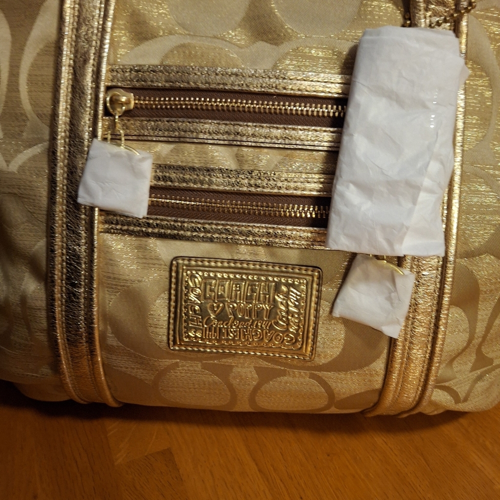 Coach Poppy 2009 Glam Tote Bag Pristine Condition - Picture 5 of 16